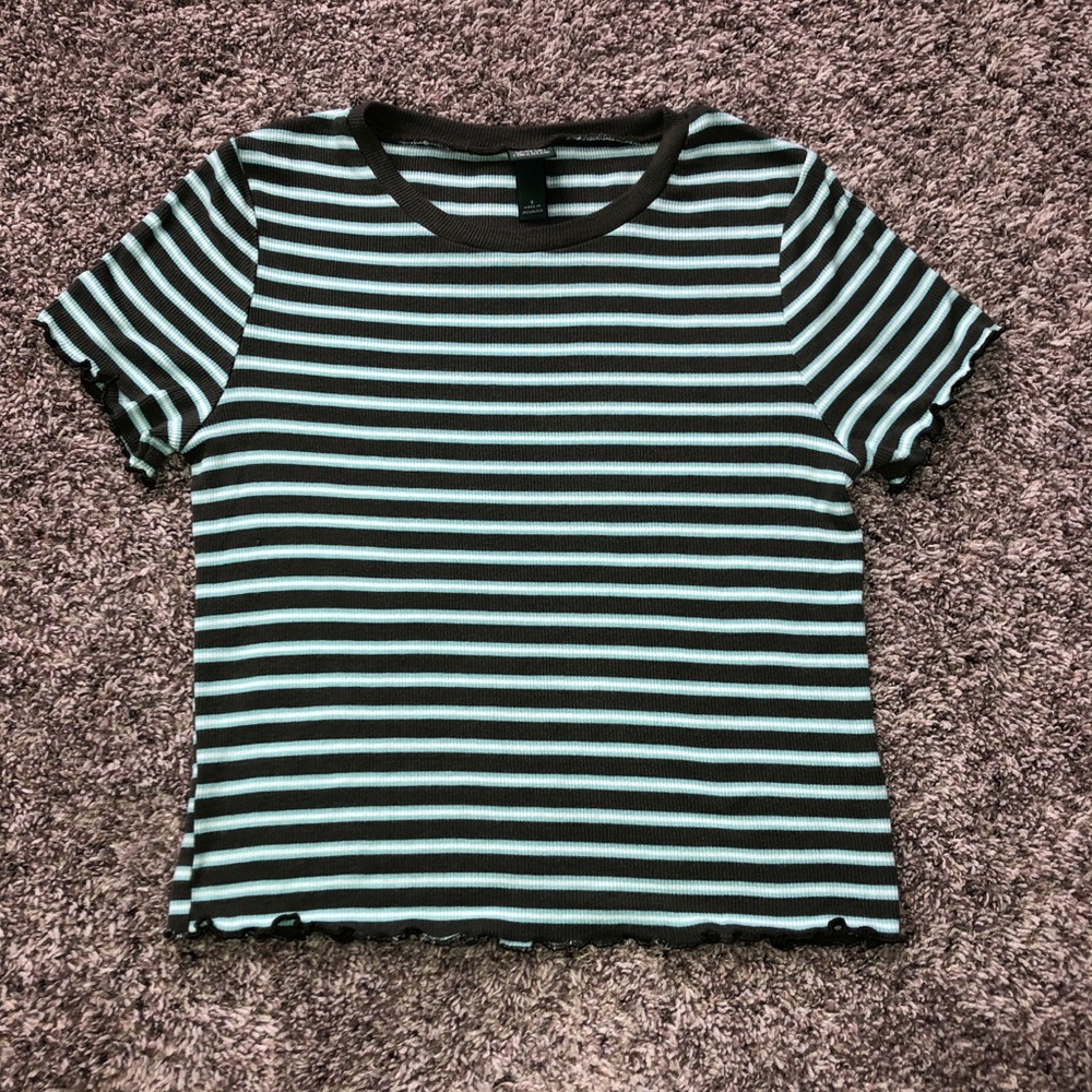 Striped Ruffled Shirt